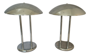 Space Age Chrome Table Lamps by Robert Sonneman for Ikea, 1990s, Set of 2