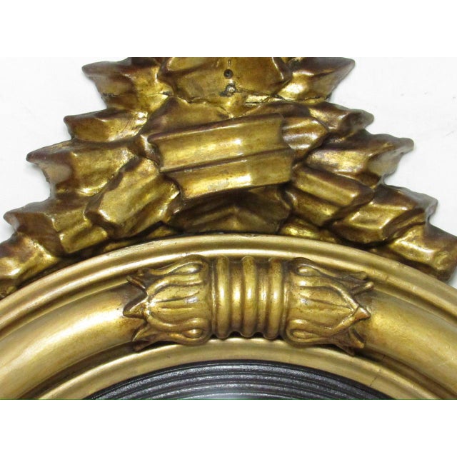 English English Regency Giltwood Convex Mirror For Sale - Image 3 of 18