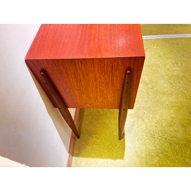 Teak Bedside Table by by Reinhold Stotz, 1960 For Sale - Image 4 of 10