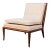 Restored 1950s Attributed to t.h. Robsjohn-Gibbings for Widdicomb Walnut Slipper Chair For Sale