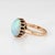 Antique Victorian Opal Solitaire Ring Sz 6.75 14k Yellow Gold Vintage Jewelry For Sale - Image 4 of 6