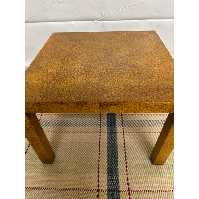 Henredon Vintage Heritage Henredon Fine Furniture Parsons Side Table For Sale - Image 4 of 9