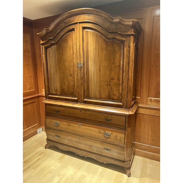 Two-Tiered Sideboard in Wood with Two Doors and Drawers For Sale - Image 3 of 8