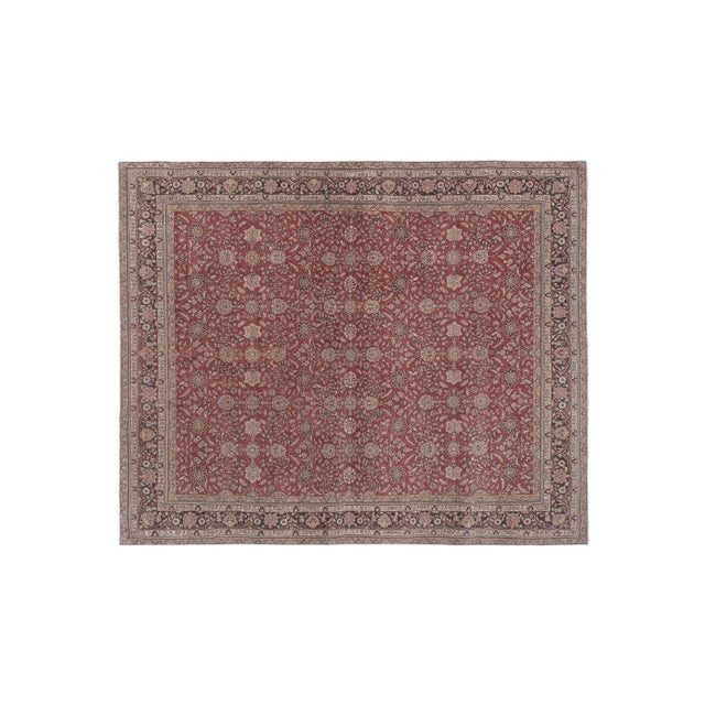 Hand Knotted Contemporary Large Turkish Oushak Rug With Mid-Century Design 7.9 x 9.7 FT / 242 x 296 Cm / 95'' x 116'' /...