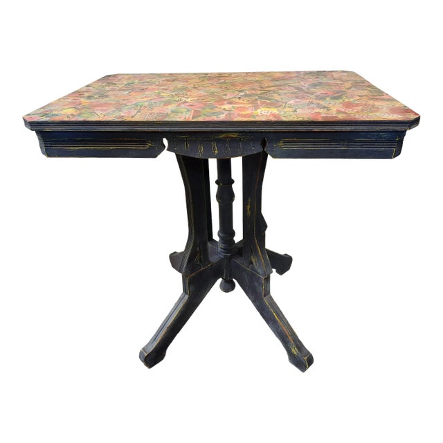 20th Century Eastlake Painted Accent Table For Sale
