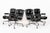 Eames for Herman Miller Time Life Black Leather Office Chairs, 1980s - Set of 4 For Sale - Image 13 of 18