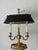 Elegant vintage Frederick Cooper Chicago table lamp in the classic French bouillotte style with brass finish, dual candle-...