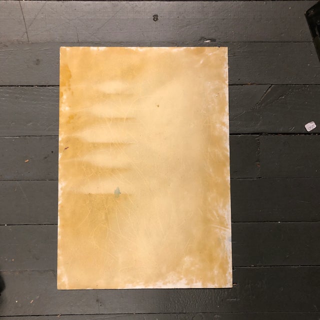 Abstract Original Vintage Peter Duncan Abstract Encaustic Painting Sunflowers Signed For Sale - Image 3 of 4