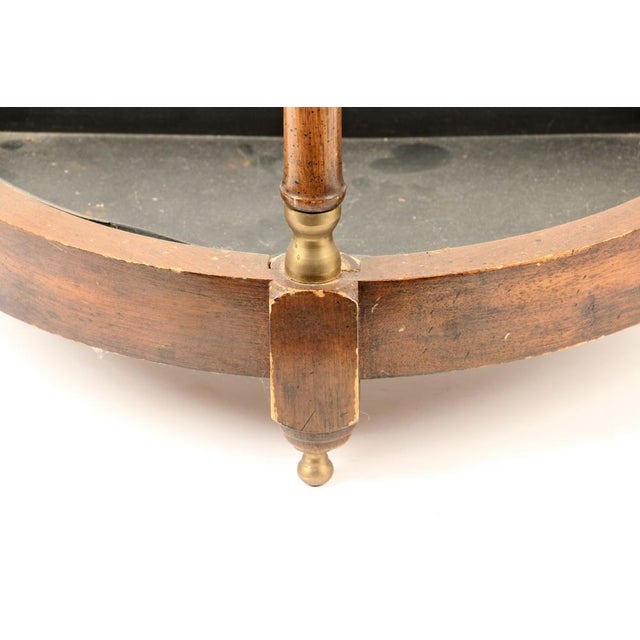 Early 20th Century Early 20th Century Antique English Georgian Style Demi Lune Umbrella Stand For Sale - Image 5 of 6