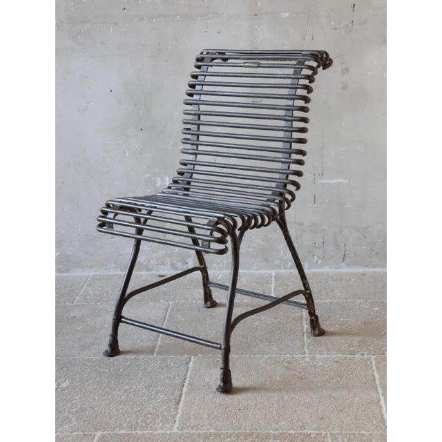 Antique French Arras Garden Table and Chairs, 1890s, Set of 5 For Sale - Image 13 of 18