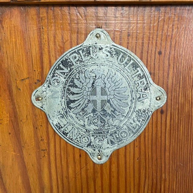 Italian Wood and Brass Ice Box, 1930s For Sale - Image 11 of 18