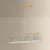 Contemporary Hudson Valley Lighting Valeria 48.75 in. 3 Light Linear in Aged Brass Finish For Sale - Image 3 of 7