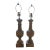 Pair 19th C. French Terracotta Baluster Lamps From Marston Luce For Sale