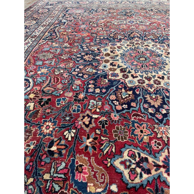 Northeast Jewel Flora Rug 10 x 14 For Sale - Image 9 of 11