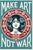 Shepard Fairey, Make Art not War, Offset Lithograph For Sale - Image 3 of 3