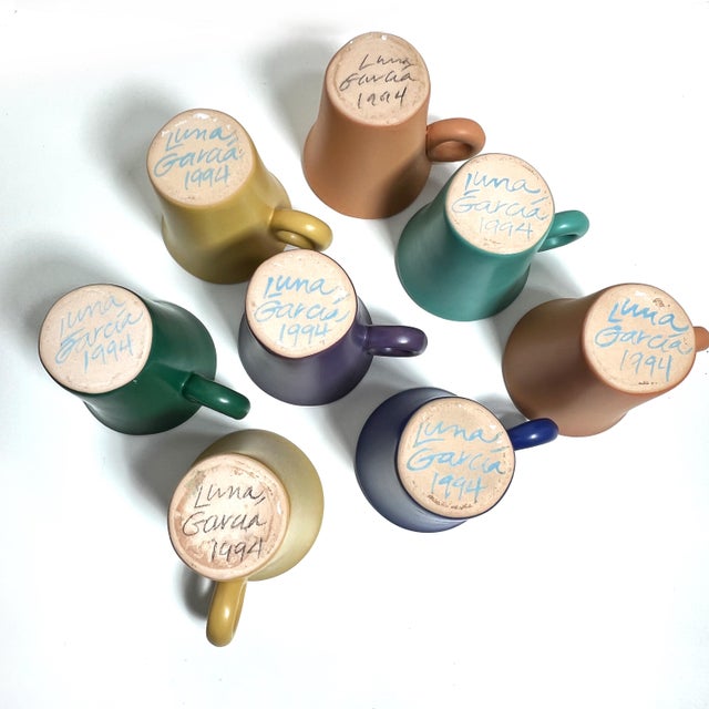 1990s Luna Garcia Pottery Dinnerware - Set of 16 For Sale - Image 17 of 17