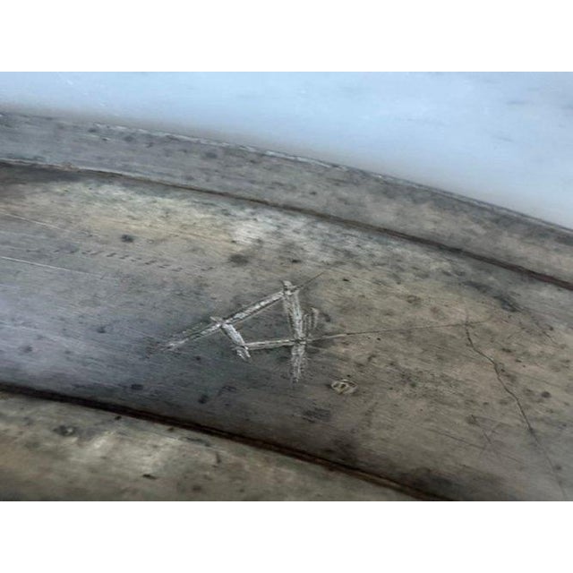 Dark Gray Antique Pewter Charger, 16.865" D’Angleterre Marked European Platter For Sale - Image 8 of 13