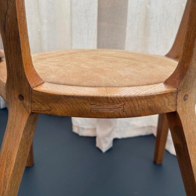 1970s Mid-Century Artisan-Made Oak Bentwood Oval Dining Set For Sale - Image 16 of 16