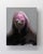 Reflect by Josh Sorrell | Oil on Panel Portrait of a figure with a pink veil over the face For Sale