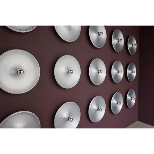 Model 262 Wall Lamp in Satinated Aluminum from Gino Sarfatti For Sale - Image 3 of 9