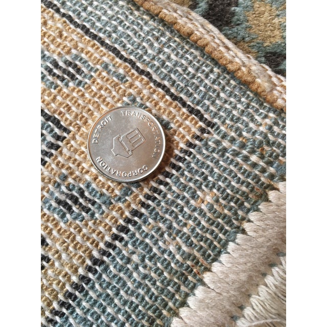 Antique HandKnotted Wool & Silk Rug 3' x 4.75' Chairish