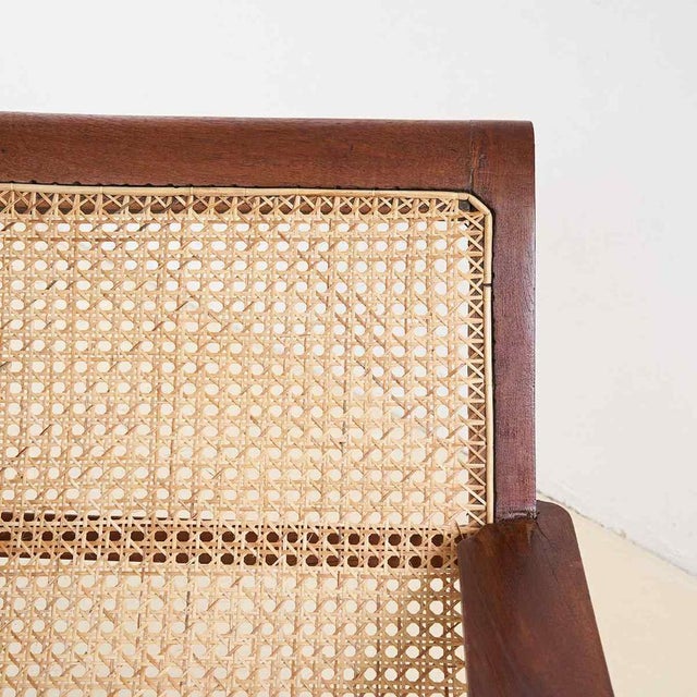 Colonial Style Fireplace Armchair in Vienna Straw For Sale - Image 6 of 12