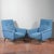 Set of Blue Armchairs with Metal and Bases, 1960s For Sale - Image 13 of 18