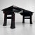 Atmospheric low writing table in deep black with a minimalist, elegant design. Dimensions: height 25 cm, width 60 cm,...