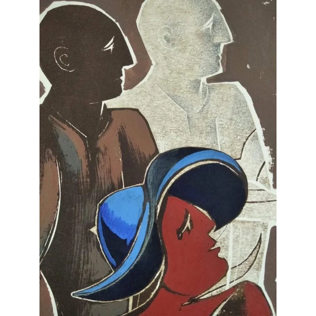 Vento Gonzalez, Composition, 1994, Mixed Media on Paper For Sale - Image 6 of 7
