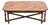 Henredon Furniture Four Centuries Collection Solid Oak Rustic Americana 46" Accent Coffee Table W. Lattice Parquet Top For Sale