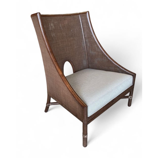 2010s Barbara Barry for McGuire Lounge Chair For Sale - Image 5 of 12