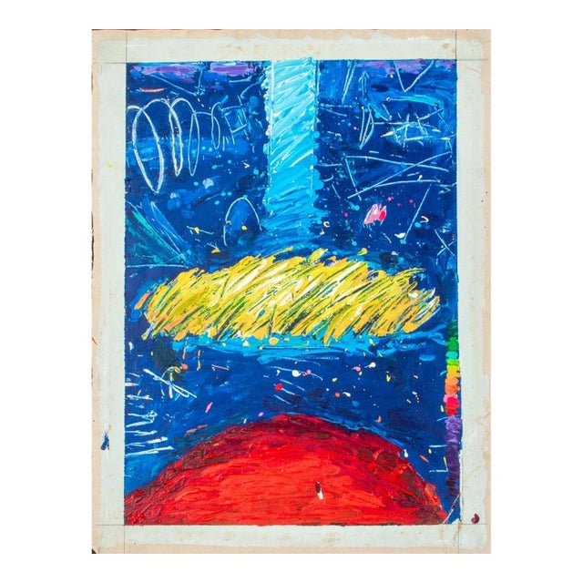 Elfi Schuselka Abstract Composition Oil on Canvas For Sale