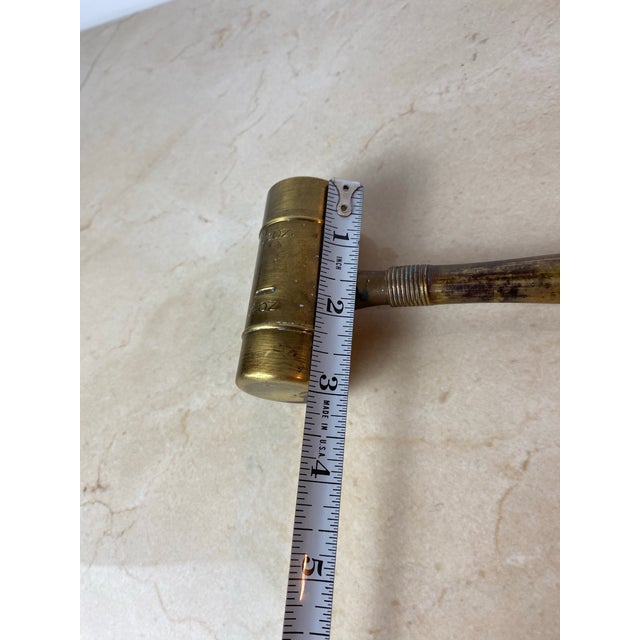 Metal Vintage Chase Usa Art Deco Brass Jigger With Bottle Opener For Sale - Image 7 of 7