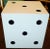 1940s Vintage Monumental Belgium Metal Black & White Sculptural Dice Cube Sculpture, 1940's For Sale - Image 5 of 9