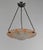 Art Deco Large French Art Deco Pendant Light by Le Verre Francais Schneider - 1930 Chandelier France For Sale - Image 3 of 14