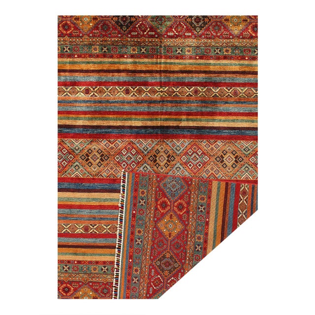 Traditional Pasargad DC Fine Hand Knotted Kazak Rug For Sale - Image 3 of 4