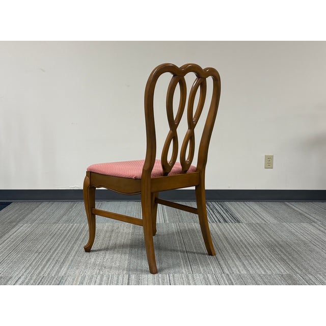 1960s French Art Nouveau Inspired Dining Chair ~ Set of 6 For Sale - Image 5 of 8