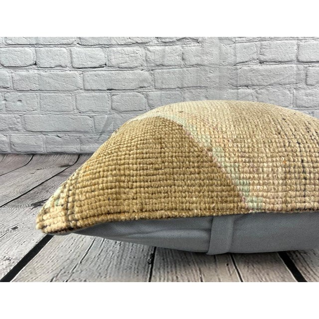 20 x 20 Rug Pillow Road Mystical Turkish Pillow Cushion Cover For Sale - Image 4 of 4