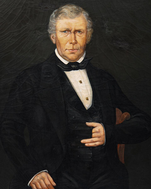 Portrait of a Gentleman in Black, 19th Century, Oil on Canvas