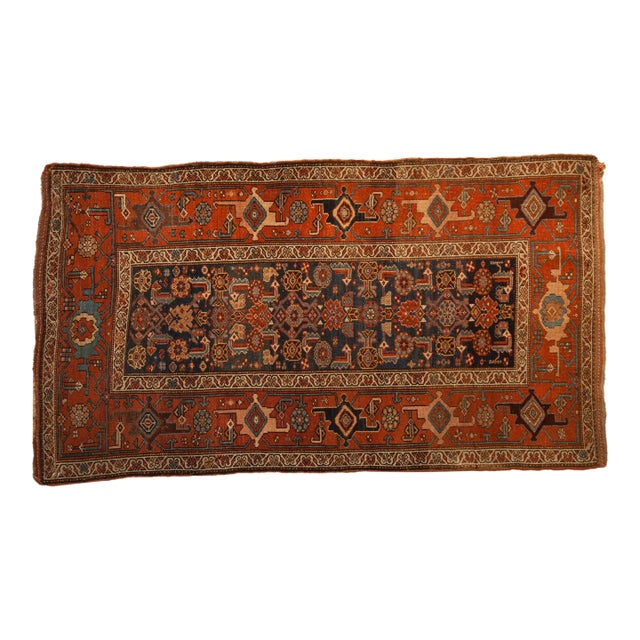 Antique Kurdish Hamadan Rug - 3'9" X 6'7" For Sale