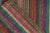 1950s Vintage Chaput Kilim Rug in Multicolor Striped Patterns, Polychromatic For Sale In New York - Image 6 of 7