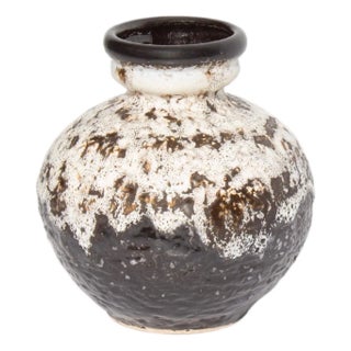 Dumler and Breiden West German Fat Lava Vase For Sale
