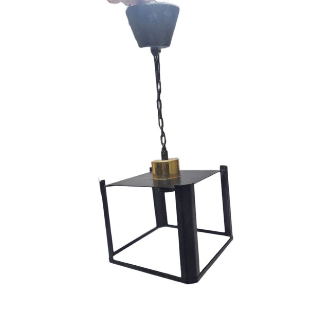 1950s Postmodern Communist Pendant Lamp, Poland, 1970s For Sale - Image 5 of 10