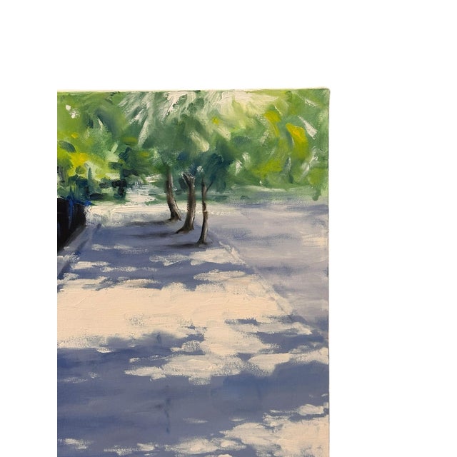 Textile Ron Savage Impressionist Cityscape Oil Painting For Sale - Image 7 of 11