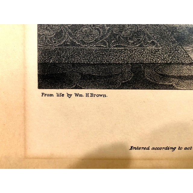 Printmaking Materials President William Henry Harrison in a 1931 Facsimile Reissue of the 1844 Silhouette Lithograph, by William Henry Brown For Sale - Image 7 of 8