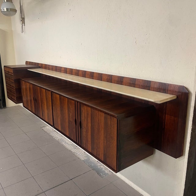 Wall-Mounted Sideboard by the Cantù Furniture Exhibition Consortium, 1960s For Sale - Image 17 of 18