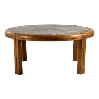 Vintage Oak Coffee Table, 1980s For Sale