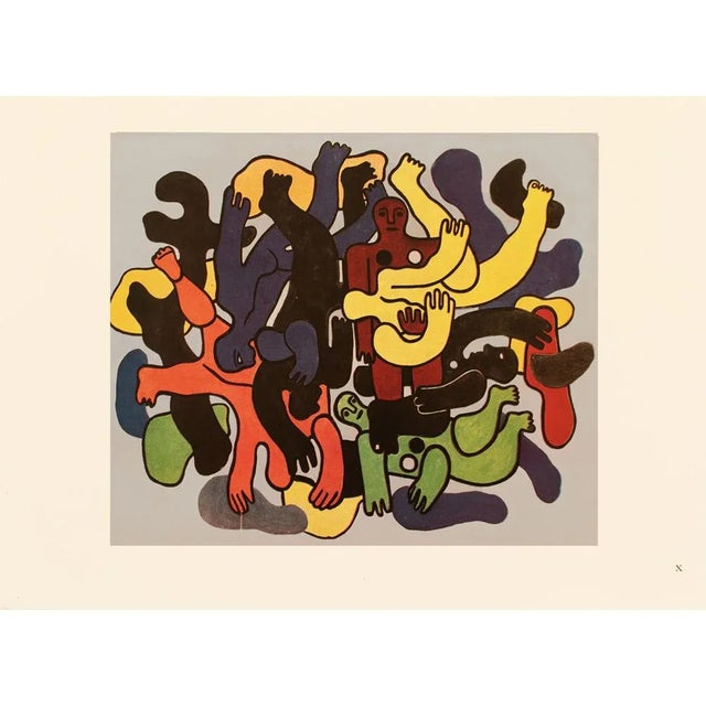 An excellent First Edition period offset lithograph, print, of painting Les Grands Plongeurs (The Great Divers, 1942-43)...