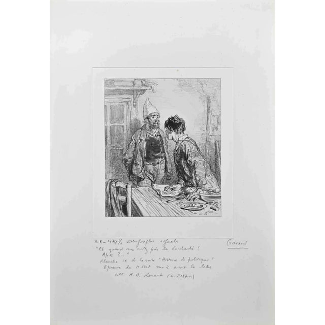 Et quand vous avez pris la lombardie! is an original artwork realized by the french artist paul gavarni (paris 1804 -...