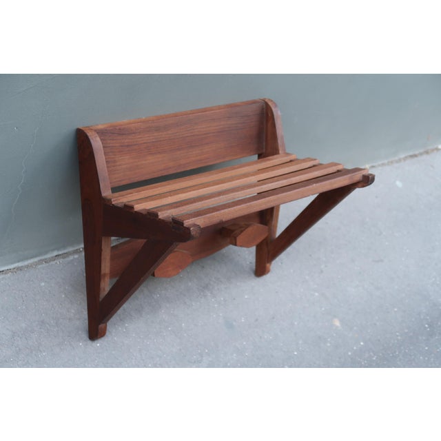 1950s 1950s Wall-Mounted danishTeak Coat Hanger For Sale - Image 5 of 11